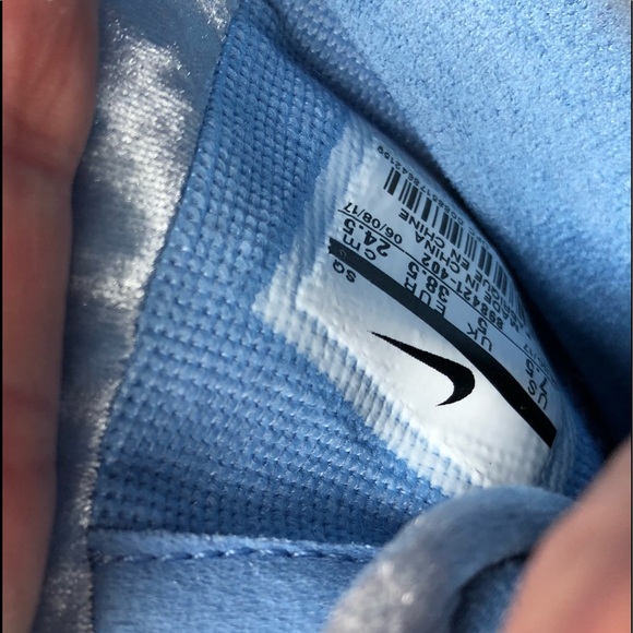 NIKE Air Force 1 Upstep Sky Blue Floral Shoes - Picture 8 of 8